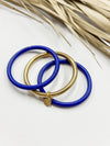 Lamay Blue + Gold Bracelet Set