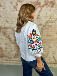 Neely Embroidered Top