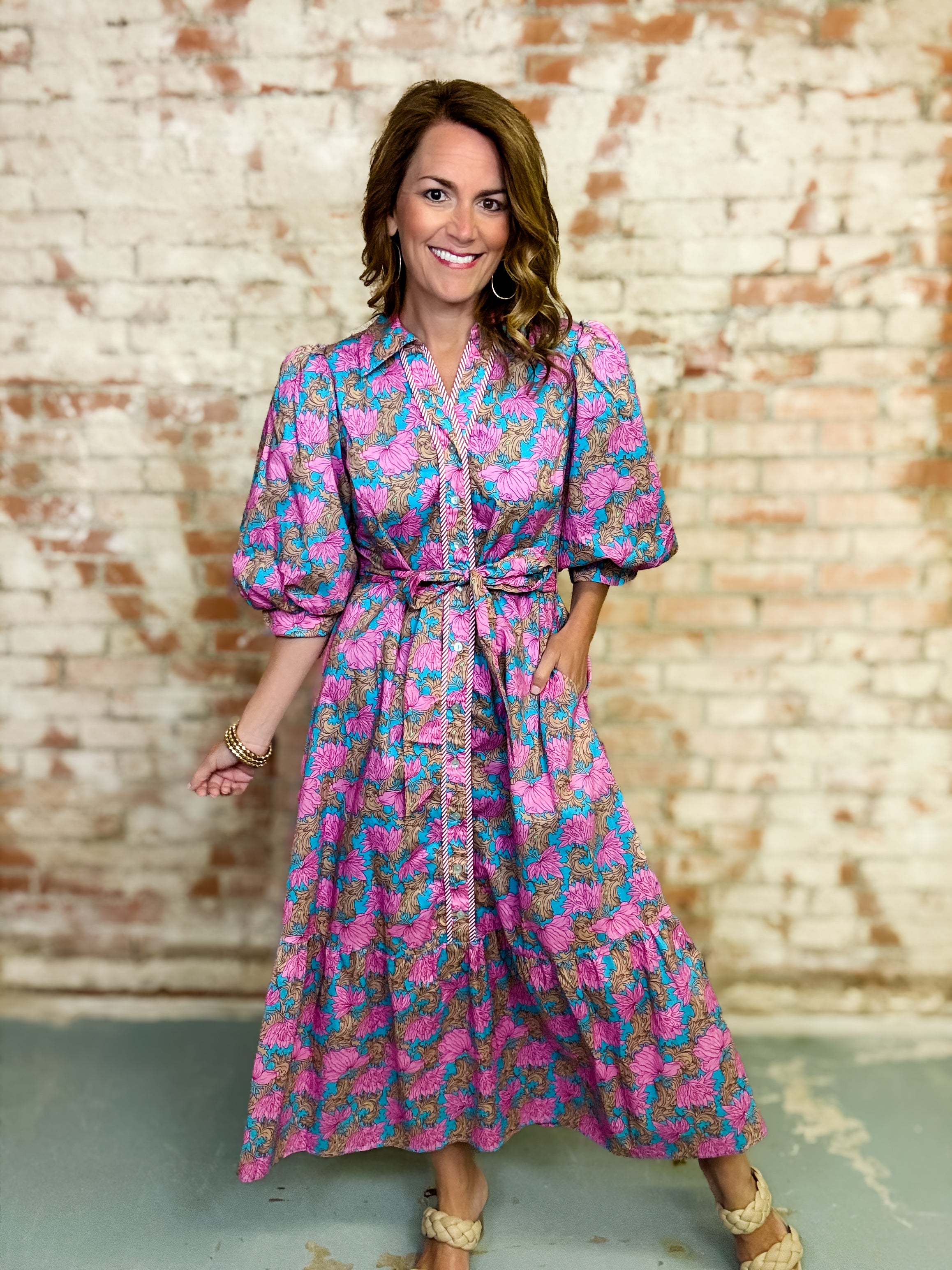 Nalani Floral Midi Dress