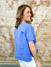 Farrah Star Patch Mineral Washed Top