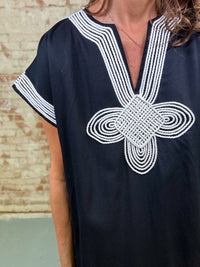 Kaya Solid Midi Dress