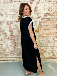 Kaya Solid Midi Dress