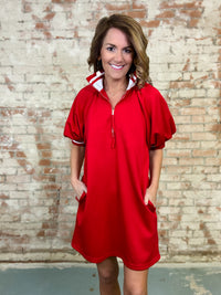 Kollyns Solid Quarter Zip Dress