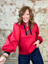 Fionn Front Zip Up Top