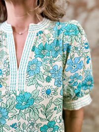 JaNae Flower Print Top