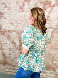 JaNae Flower Print Top
