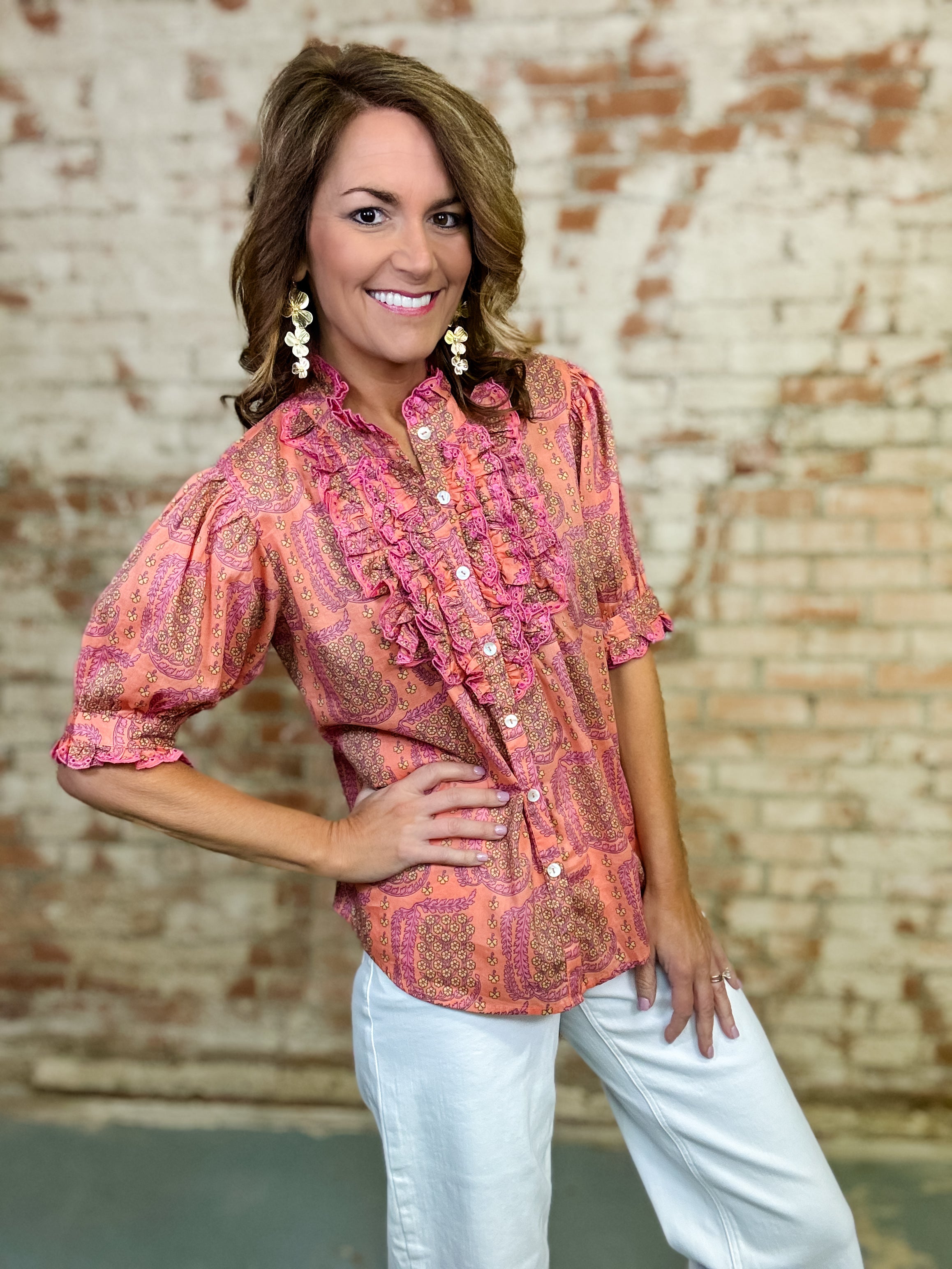 Ivy Jane Ronda Ruffle Top