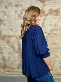 Annabeth Smocked Yoke Top
