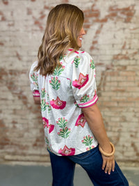 Aitana Jacquard Top