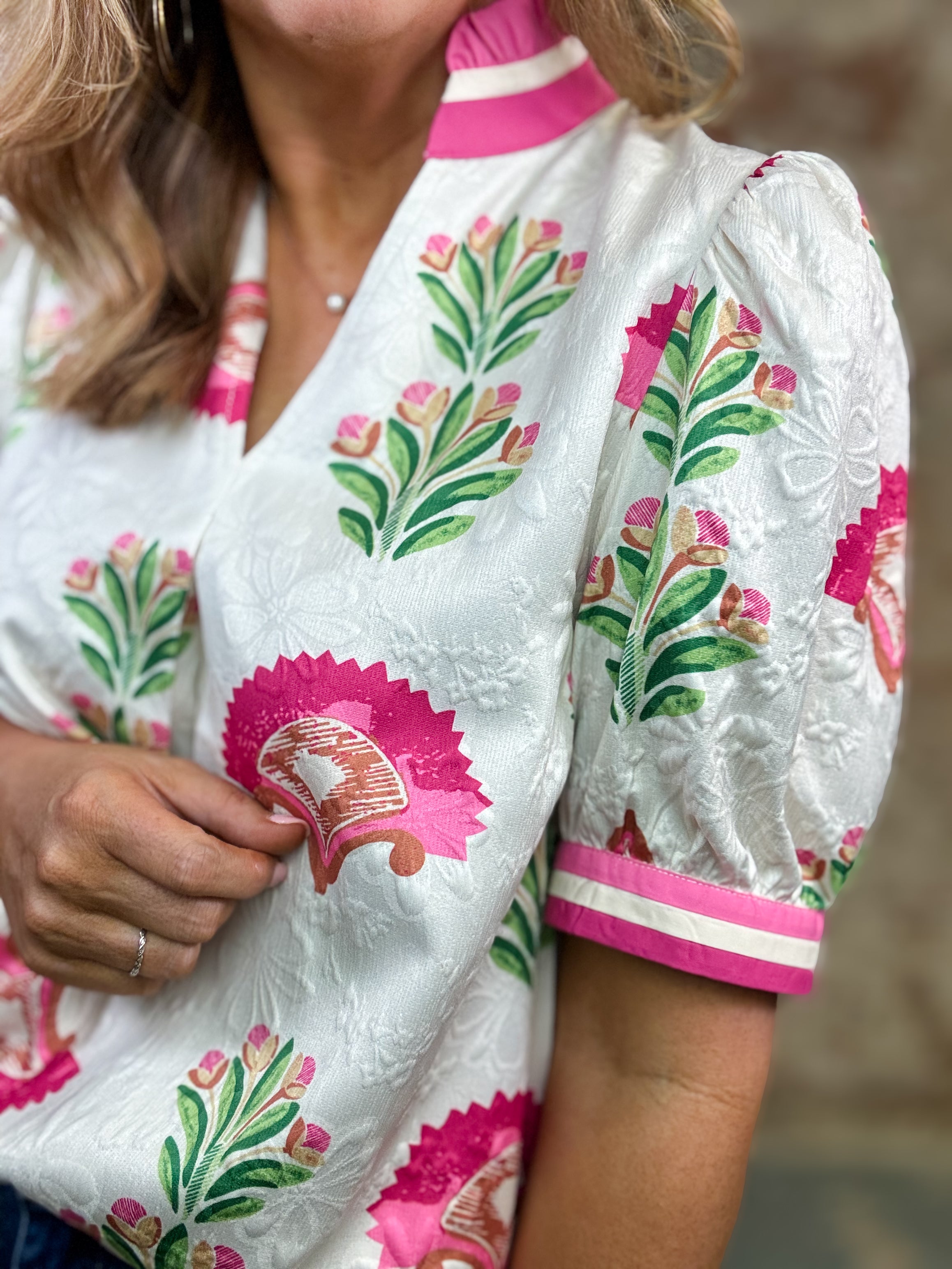 Aitana Jacquard Top