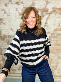 Reagan Striped Sweater