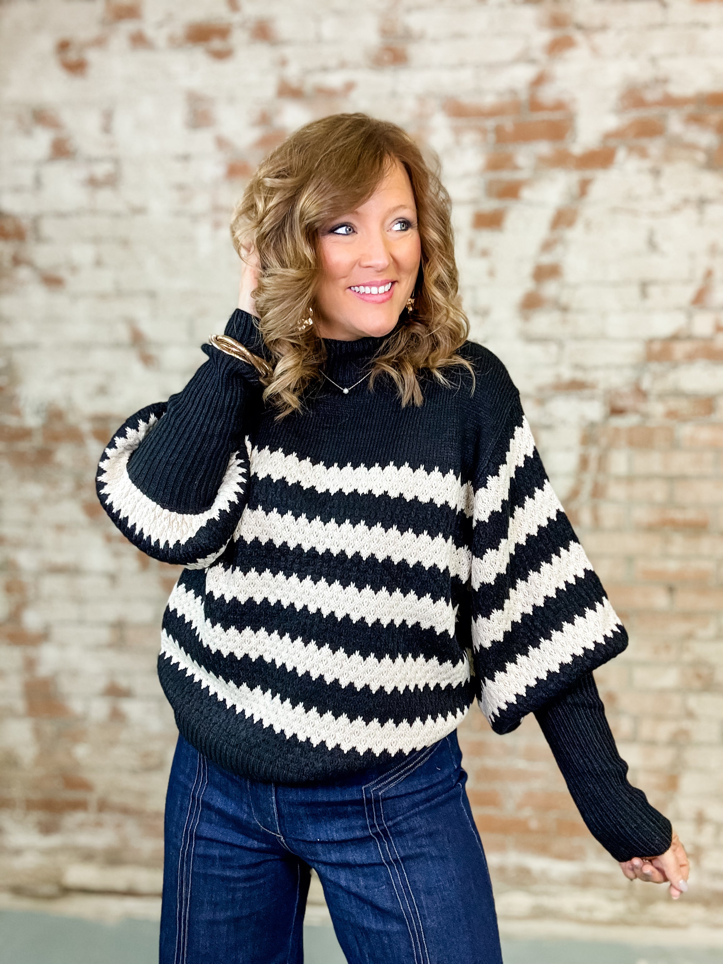 Reagan Striped Sweater