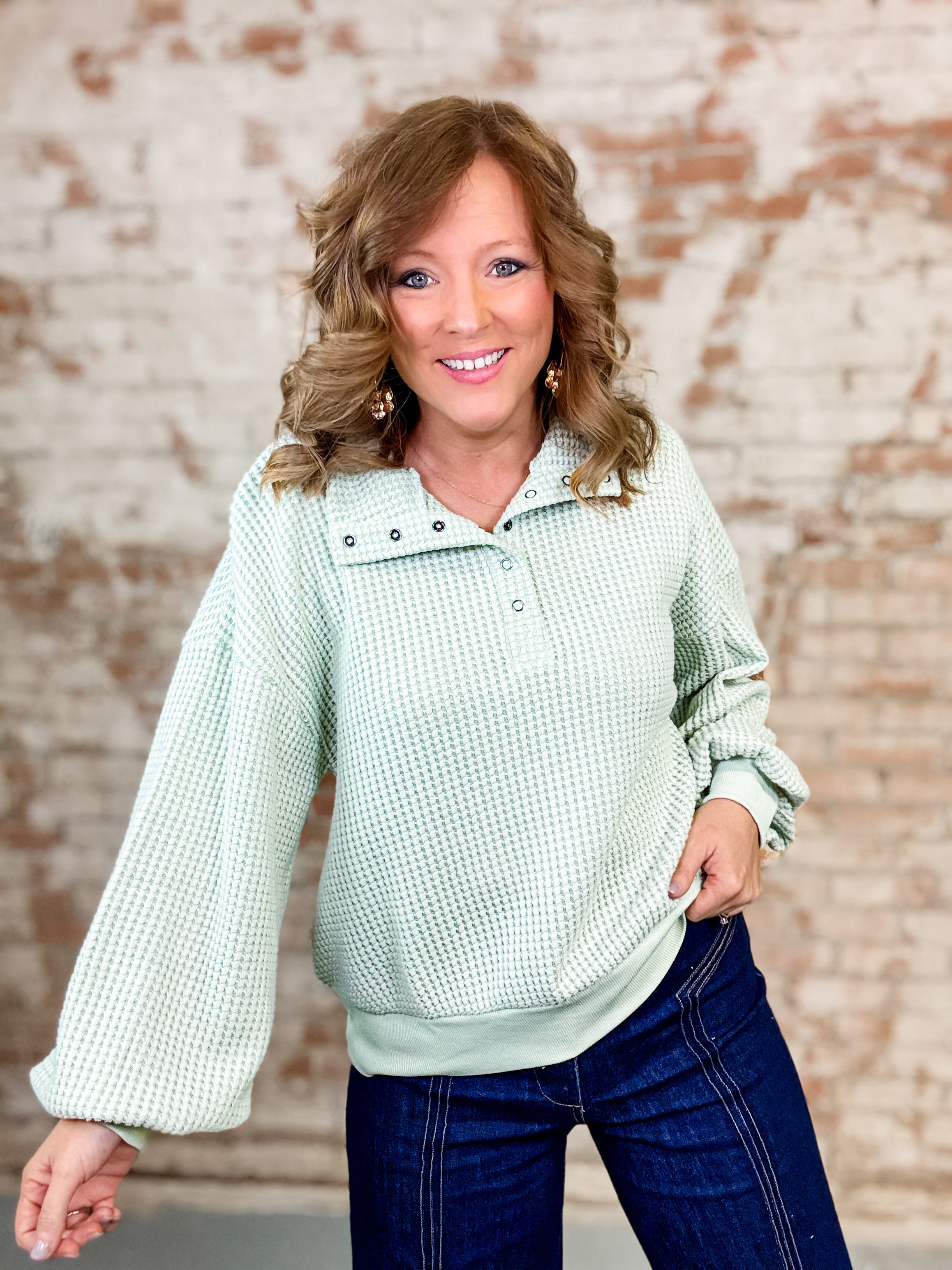 Ayzel Waffle Knit Top