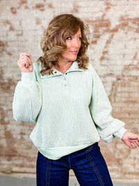 Ayzel Waffle Knit Top