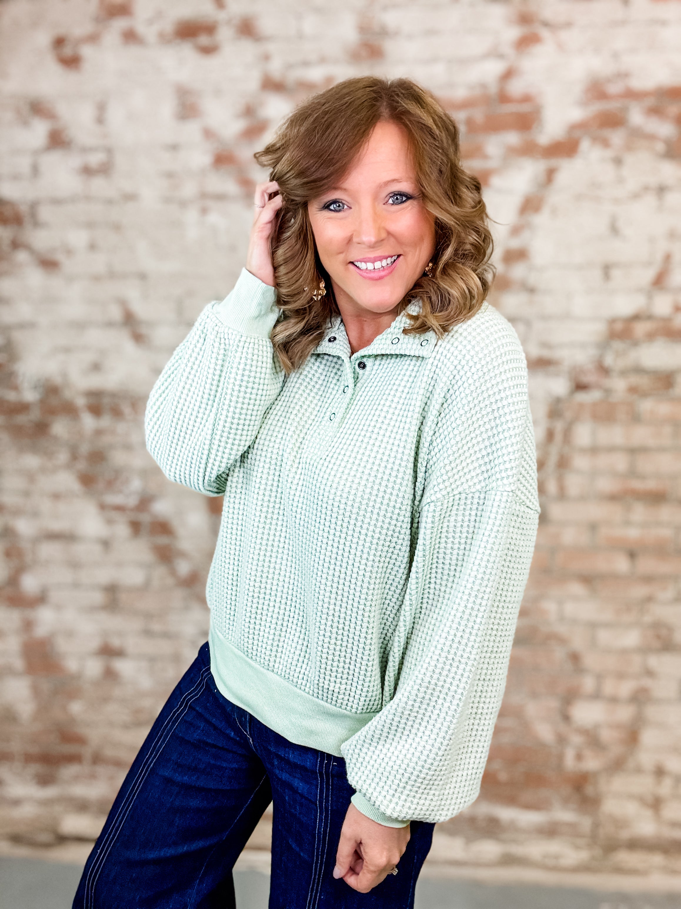 Ayzel Waffle Knit Top