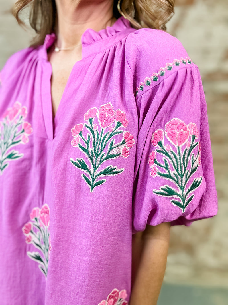 Tenille Floral Embroidered Dress
