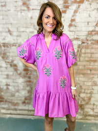 Tenille Floral Embroidered Dress
