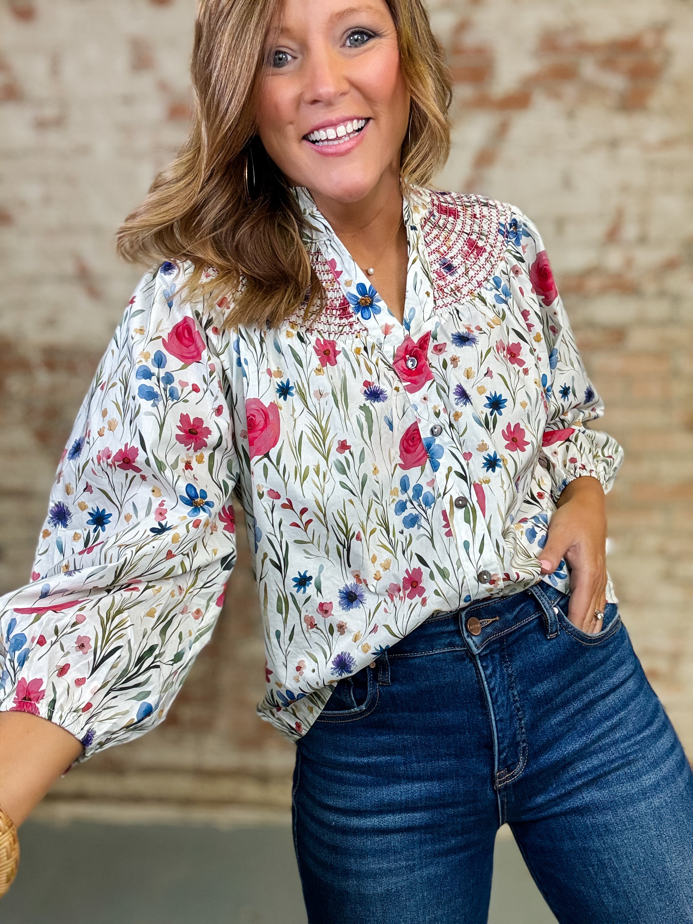 Zosia Floral Top