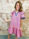 Suzie Ruffle Sleeve Dress