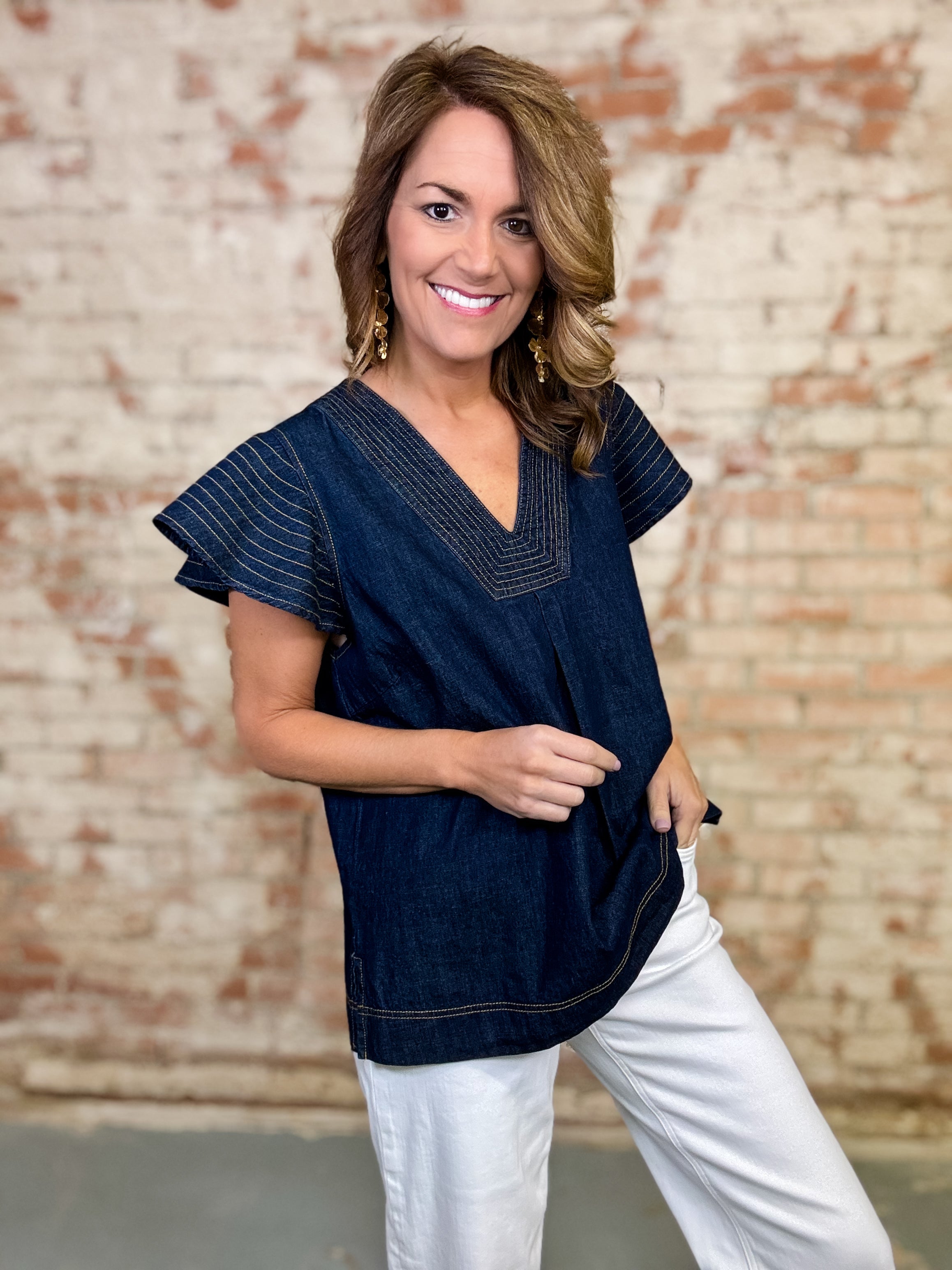 Phineas Denim Top