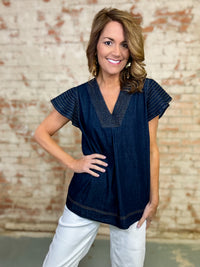 Phineas Denim Top
