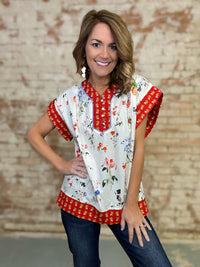 Sally Floral Top
