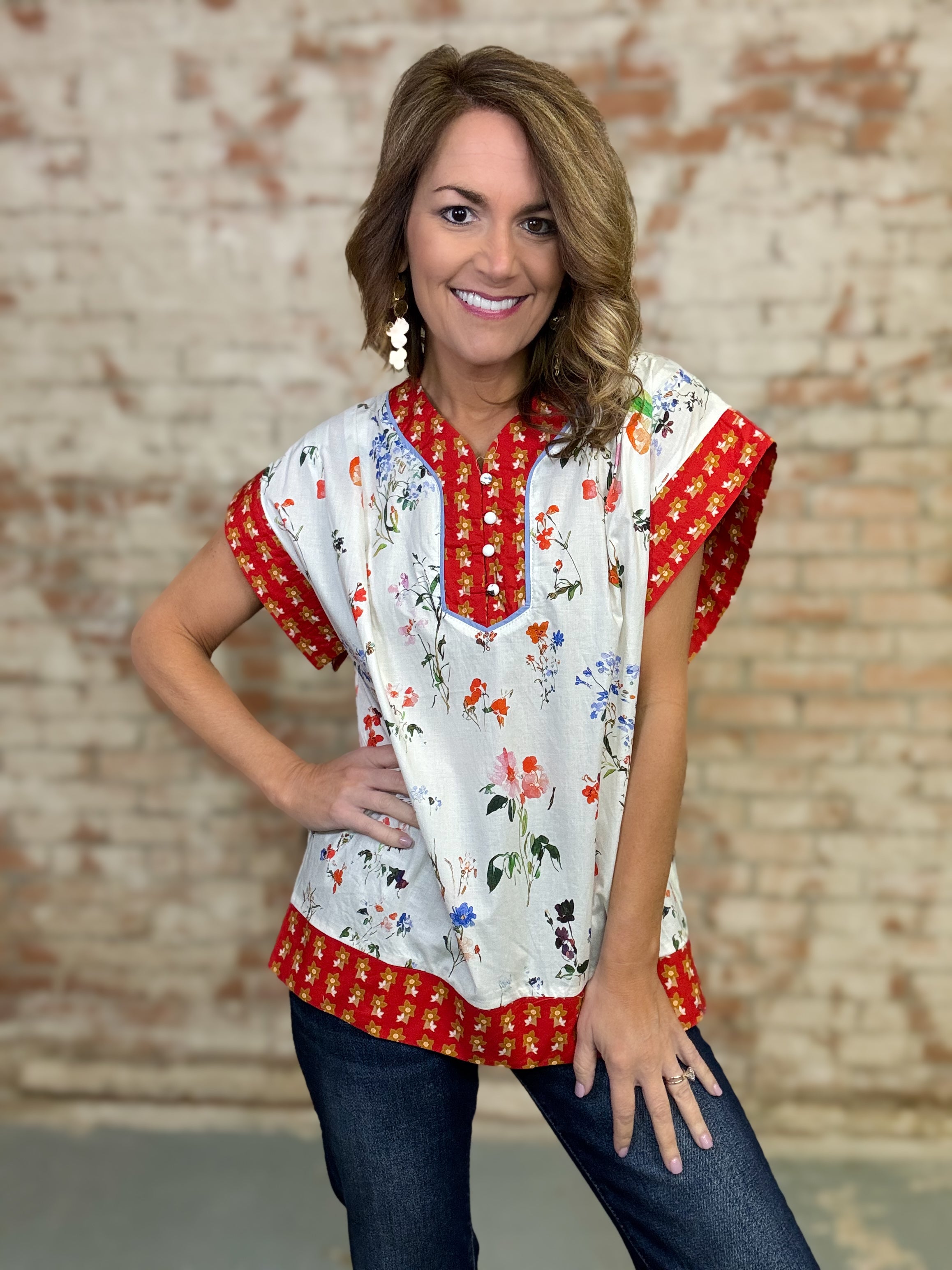 Sally Floral Top