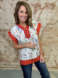 Sally Floral Top
