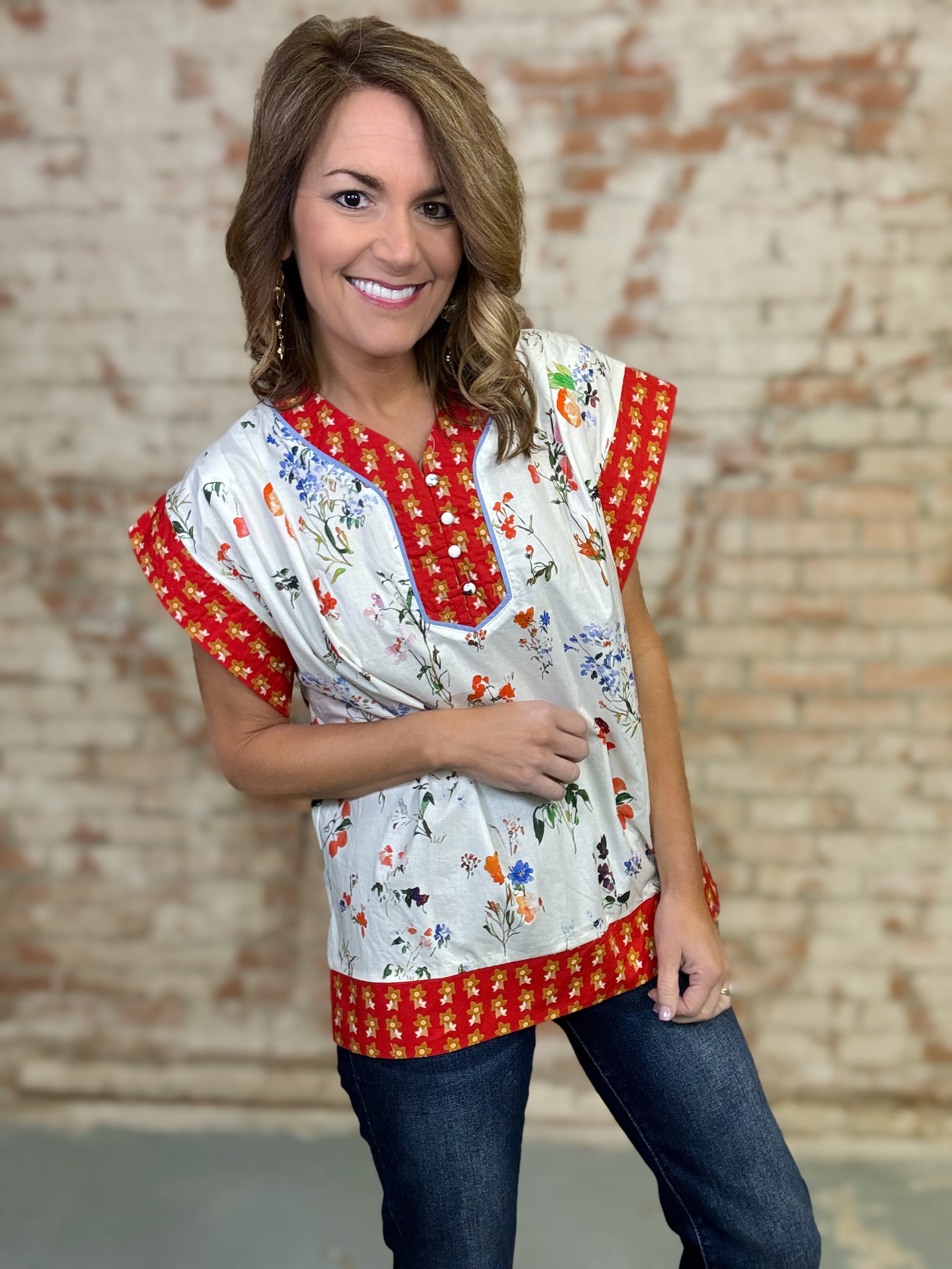 Sally Floral Top