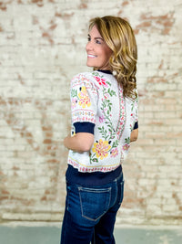 Braxton Floral Sweater Top