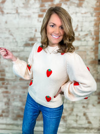 Nikole Strawberry Sweater