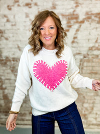 Malaya Heart Sweater Top