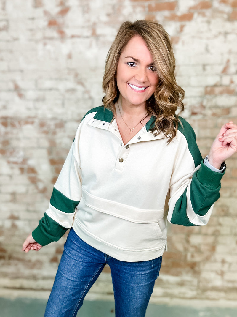 Dayna Color Block Pullover