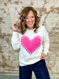 Malaya Heart Sweater Top