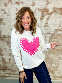 Malaya Heart Sweater Top