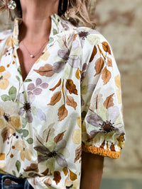 Erika Smocked Neck Top