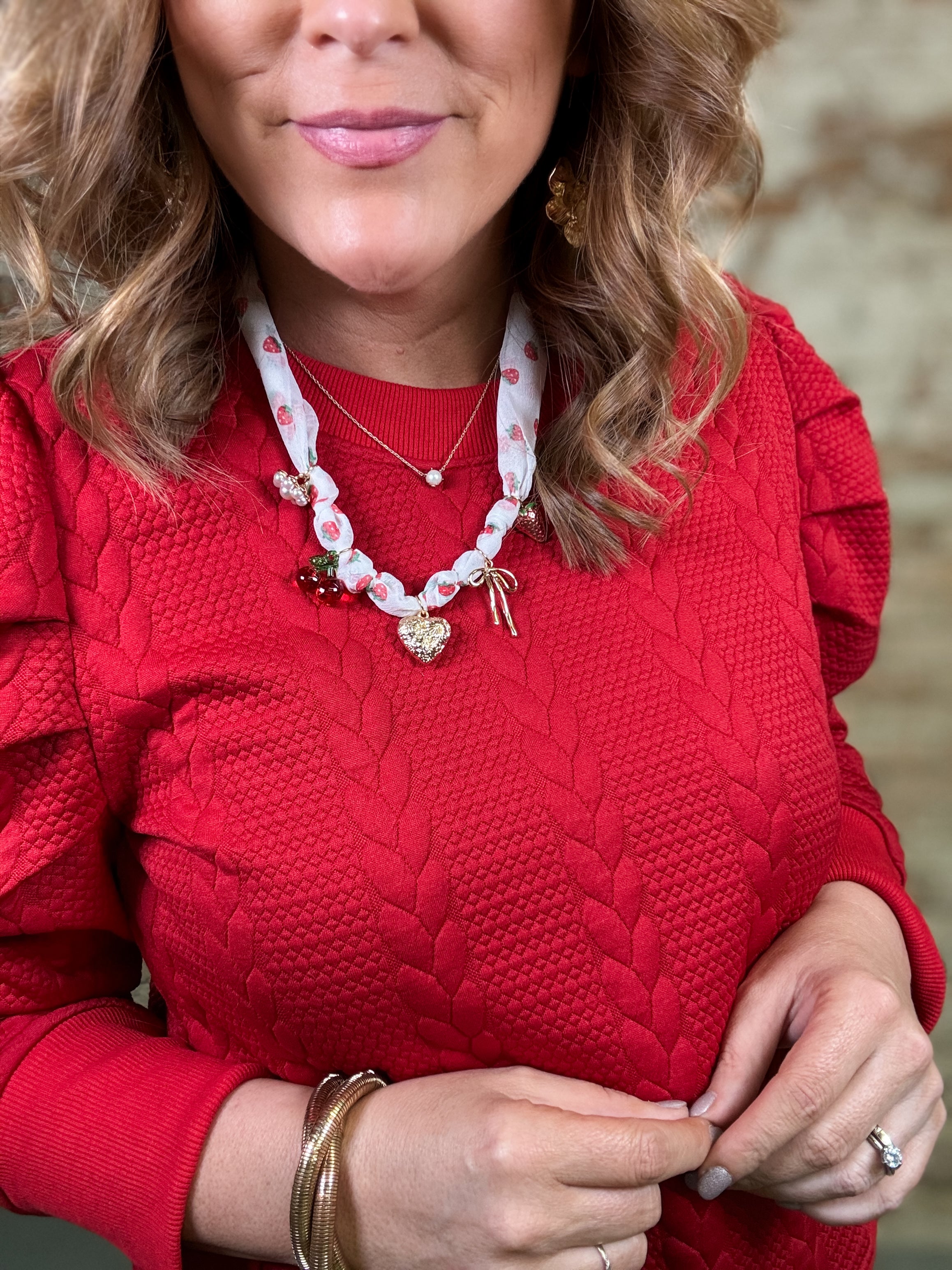 Kamila Textured Casual Top