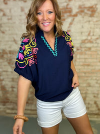 Jaslyn Embroidered Top