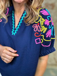 Jaslyn Embroidered Top