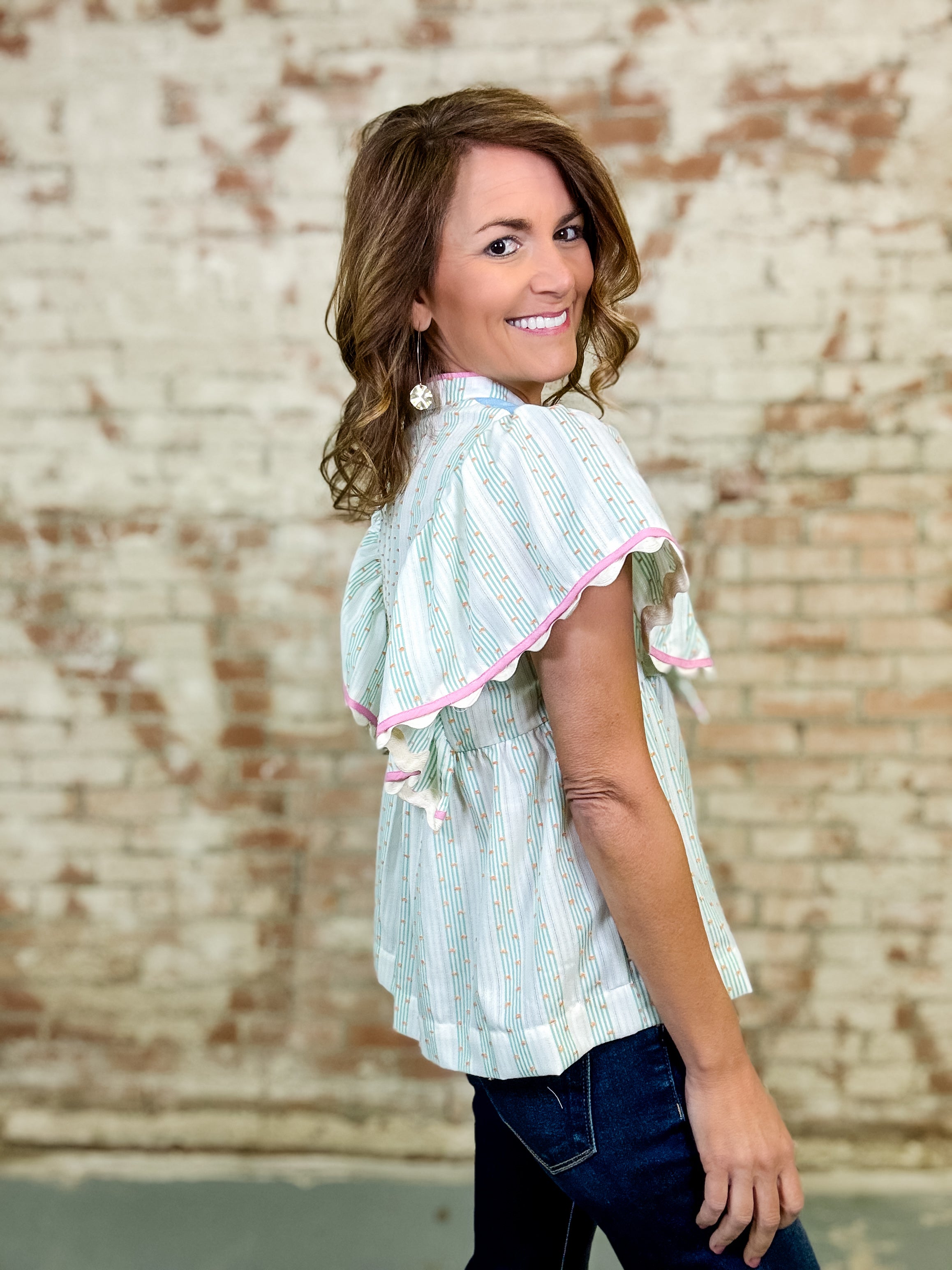 THML Ronan Embroidered Top