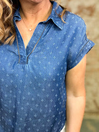 Veyda Chambray Top