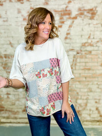 Seren Patchwork Washed Top