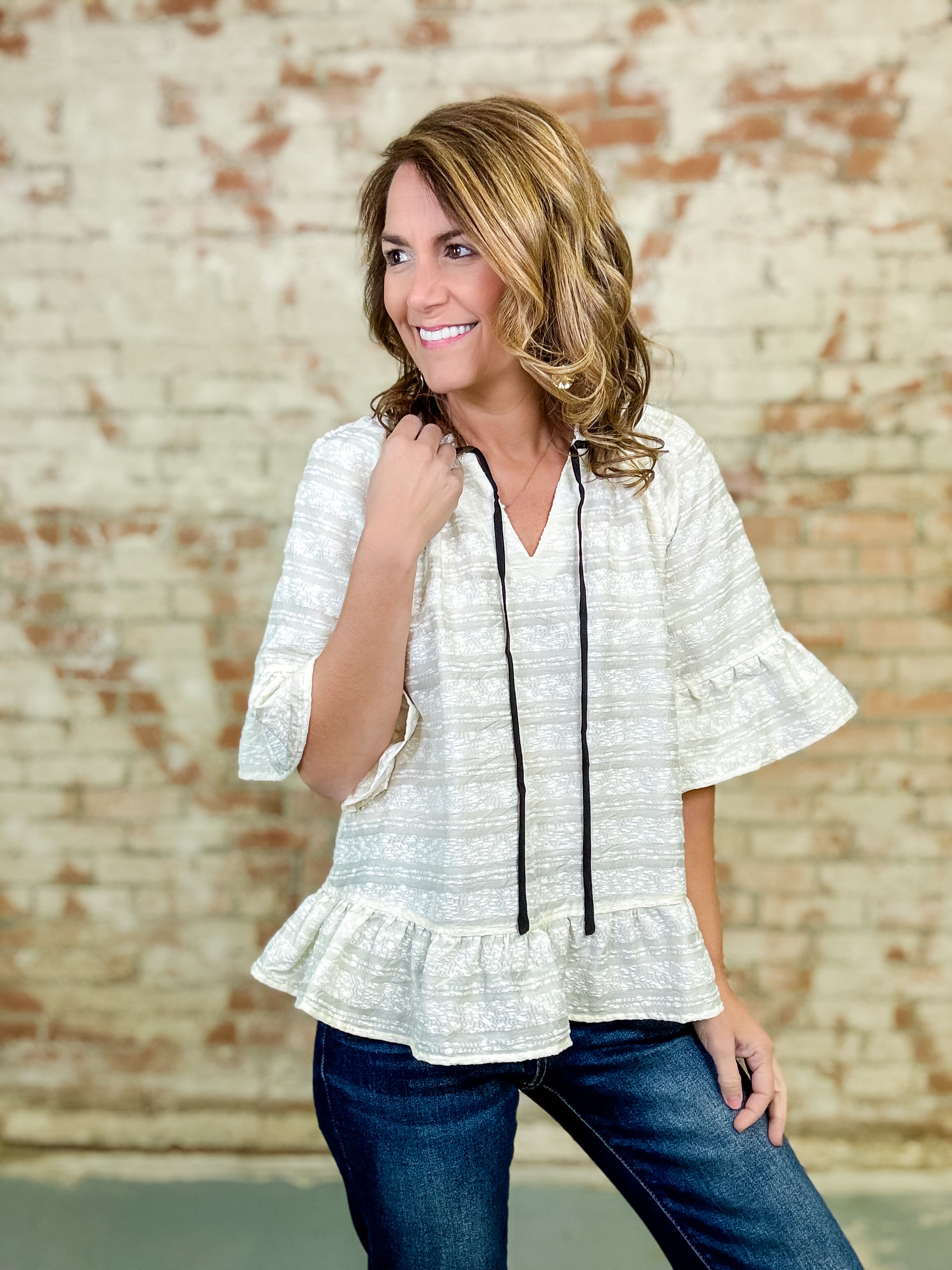 Marcella Textured Top