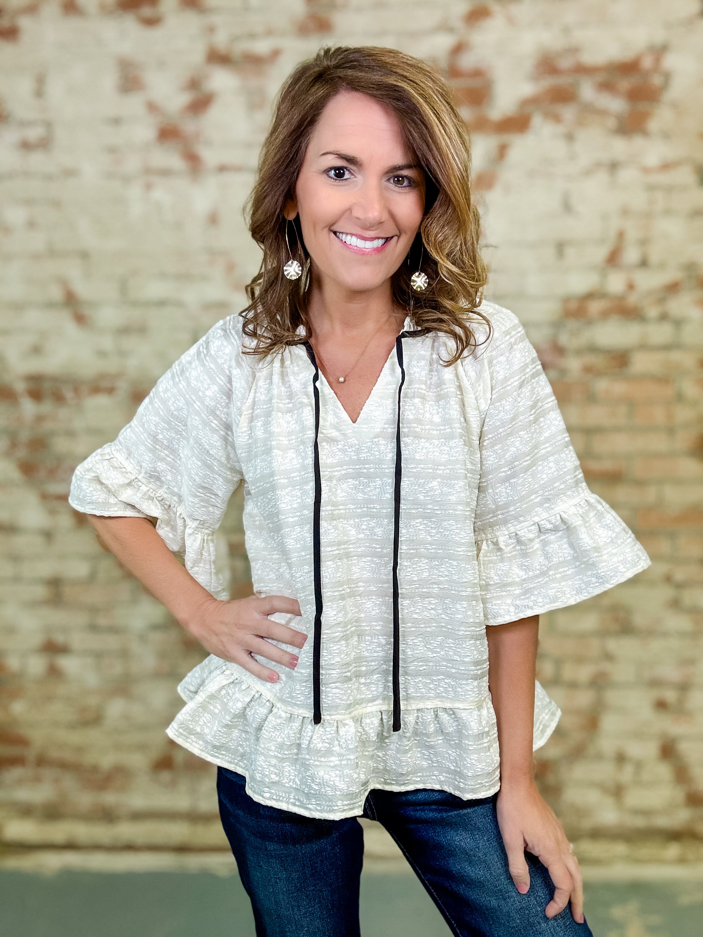 Marcella Textured Top