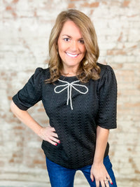 Sandi Pearl Bow Top