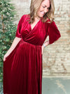 Gillian Velvet Midi Dress