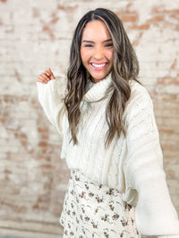 Carey Chenille Cable Sweater