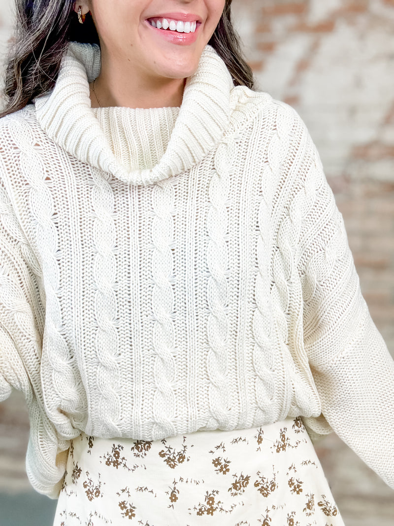 Carey Chenille Cable Sweater