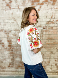 THML Brynn Embroidered Top