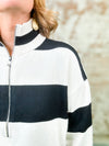 Jetty Black + Ivory Stripe Sweater